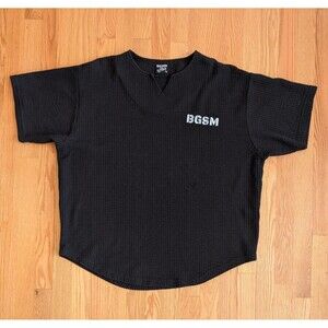BGSM Oversize T-Shirt Bodybuilding Lifting Rag Top Thick Fabric Mens Large